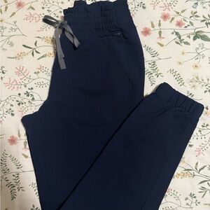 Navy Regina High Waisted Slim Jogger - Scrub Pant